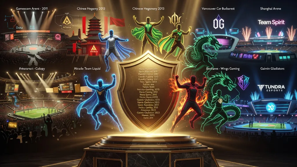 Чемпионы The International по Dota 2: победители главного турнира