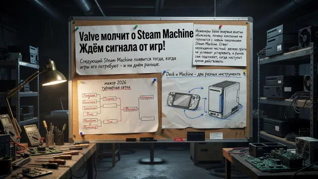 Valve молчит о Steam Machine. Ждём сигнала от игр!